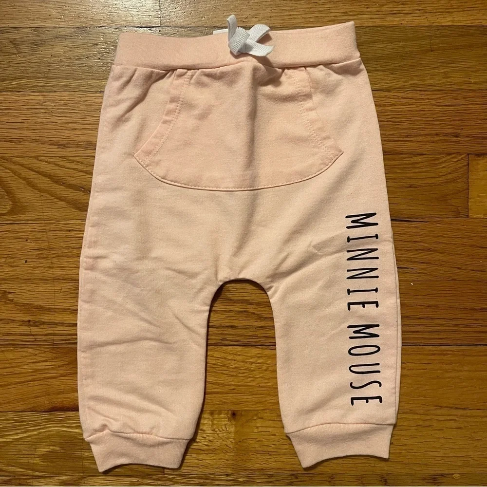 Disney Baby | Pink Minnie Mouse Hooded Sweatsuit | 12 mo
